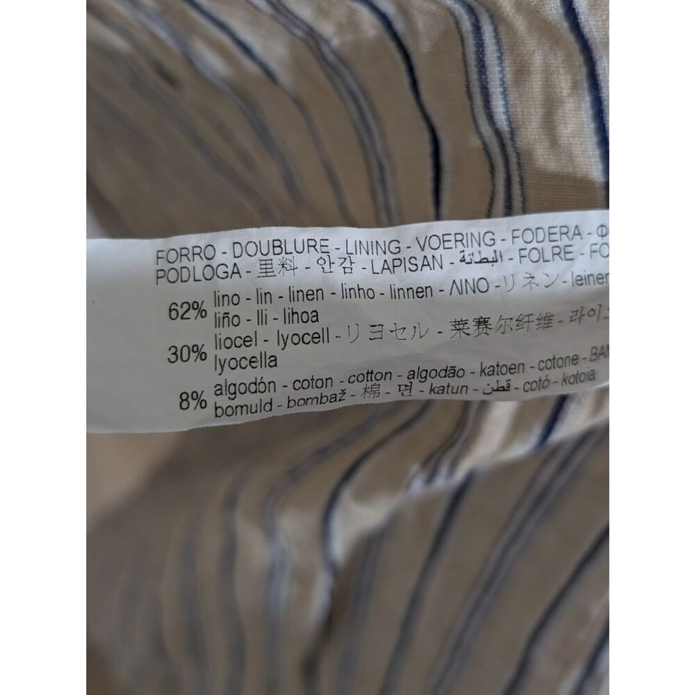 ​Zara Women's Two-Tone 100% Linen Oversized Trench Coat Size M - Picture 10 of 10